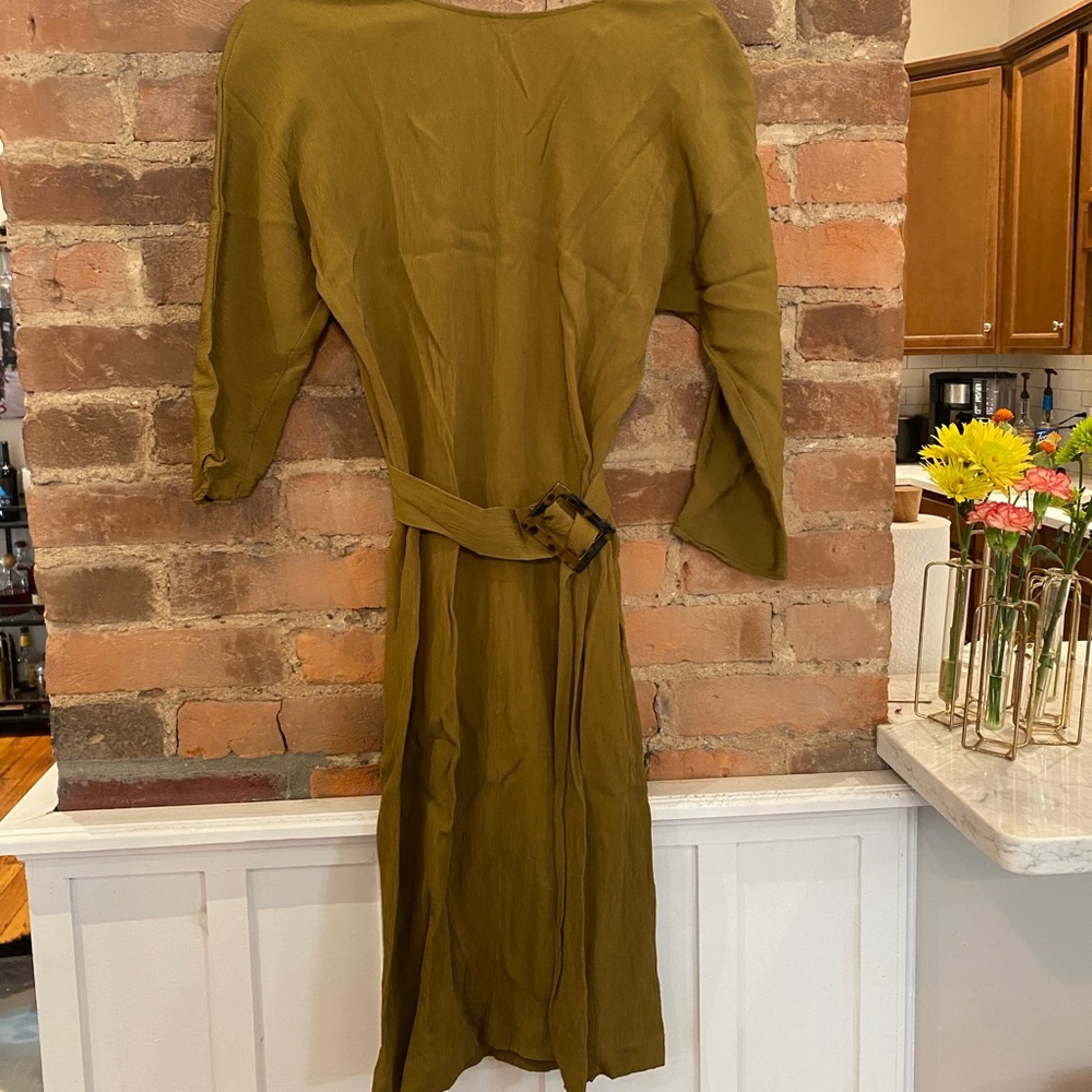 Massimo Dutti midi dress with waist belt size 4/6